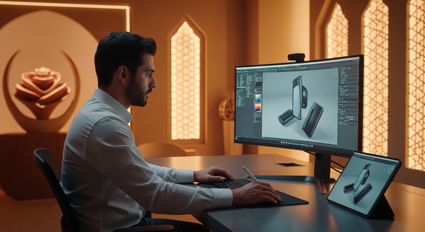 3D Designing - Emirates Techhub 3D modeling, visualization, and animation for product and marketing.